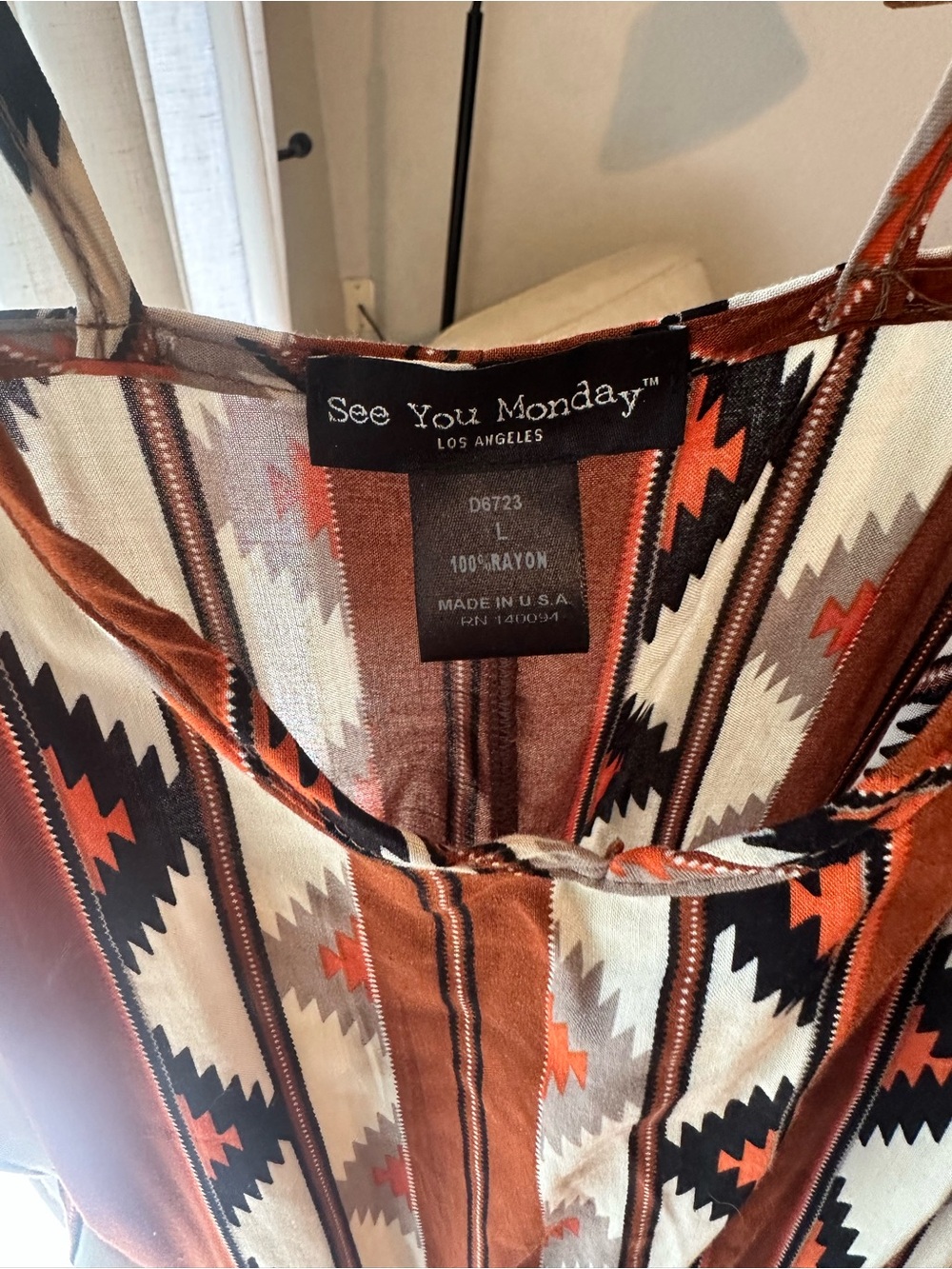 See You Monday western Geometric Dress